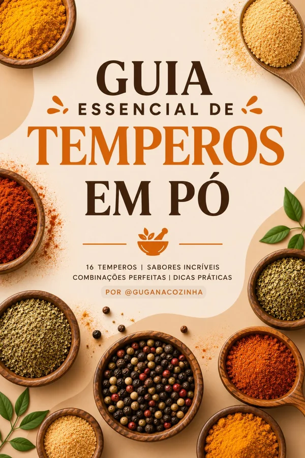 Capa do Guia Essencial de Temperos em Pó