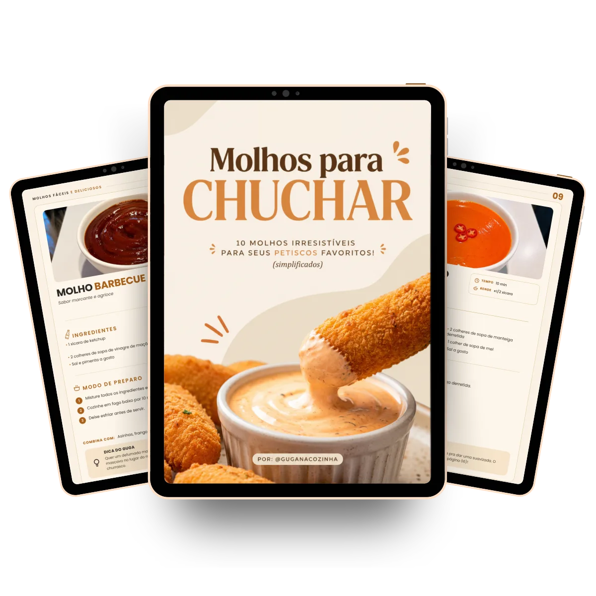 Prévia das páginas do Mini Ebook Molhos do Guga